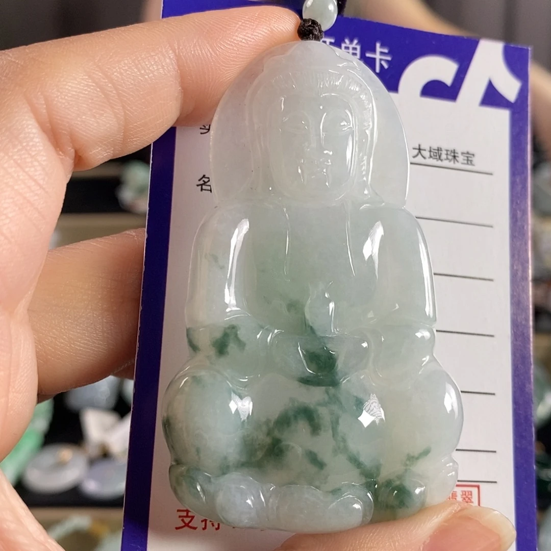 颈饰未镶嵌翡翠观音