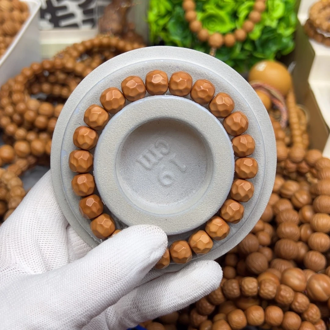 猴头核桃手串微瑕黑金无相