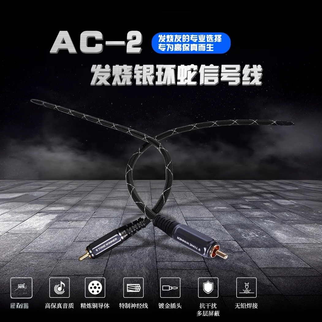 天逸AC-2双头高品质HiFi通用音箱音频线发烧专业加长便携游戏运动
