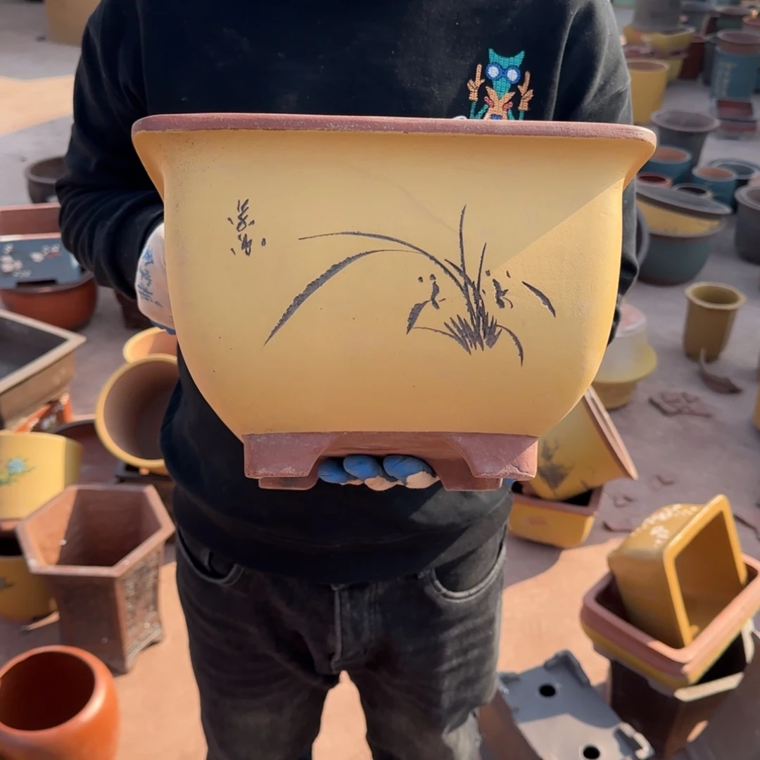 紫砂花盆口径25.15口径