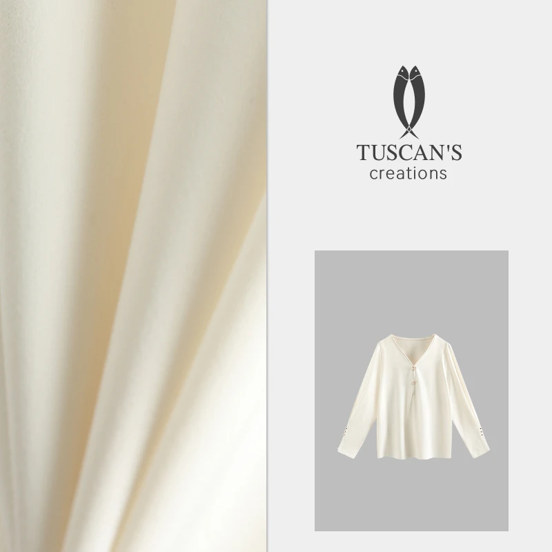 TUSCAN'S CREATIONS百搭通勤女装显瘦长袖衬衫薄款外套时代双鱼