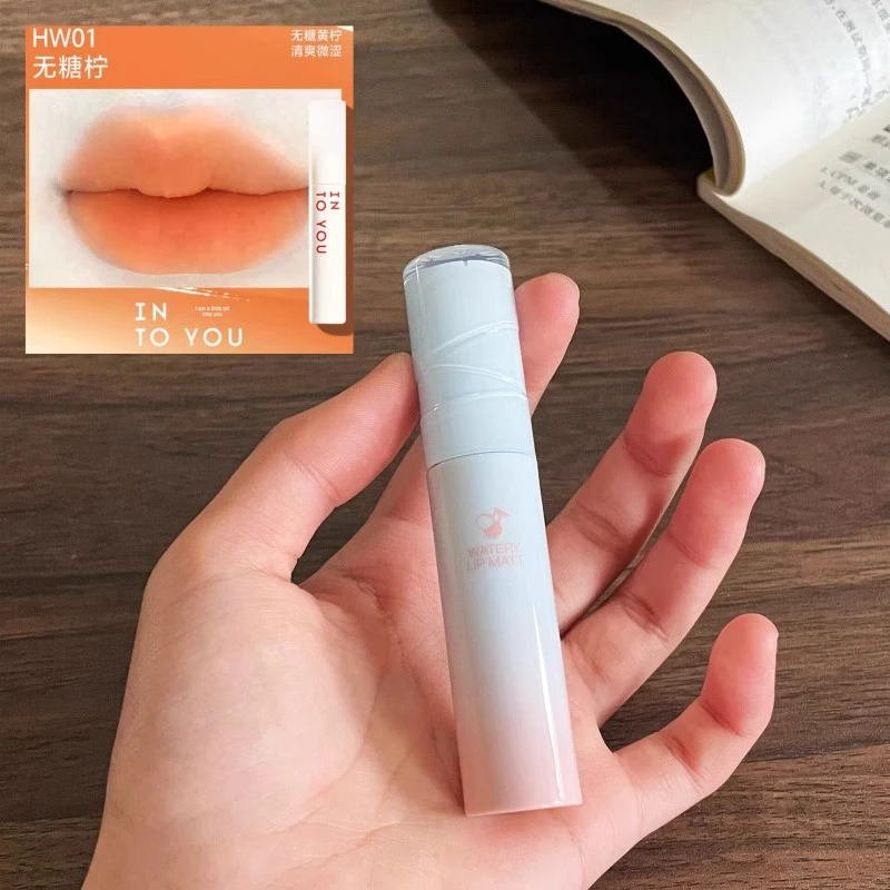 停产的hw01回来了！intoyou水雾唇釉w13果汁橙色口红2025新款口黄