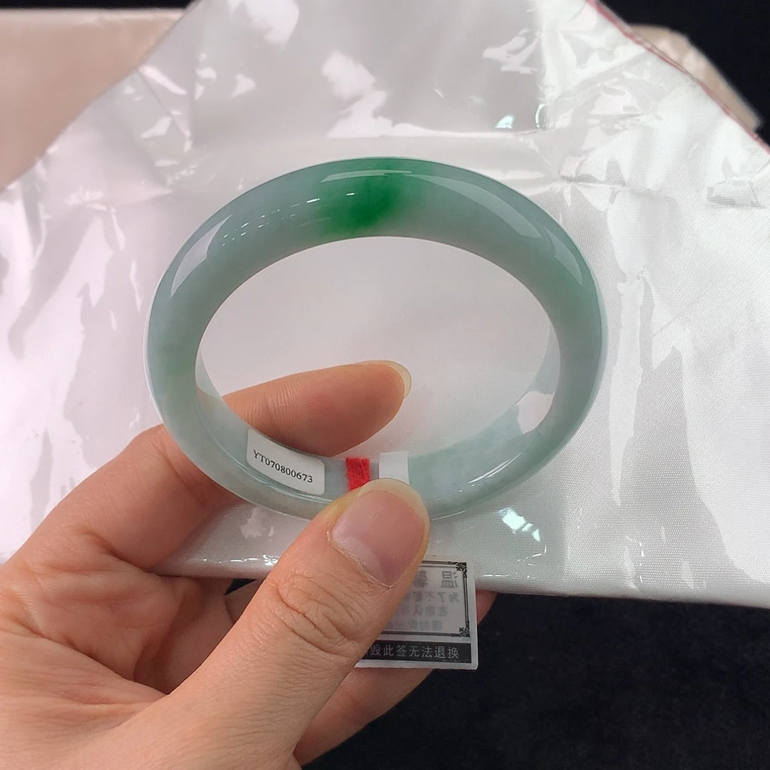 翡翠未镶嵌手镯正圈55/56