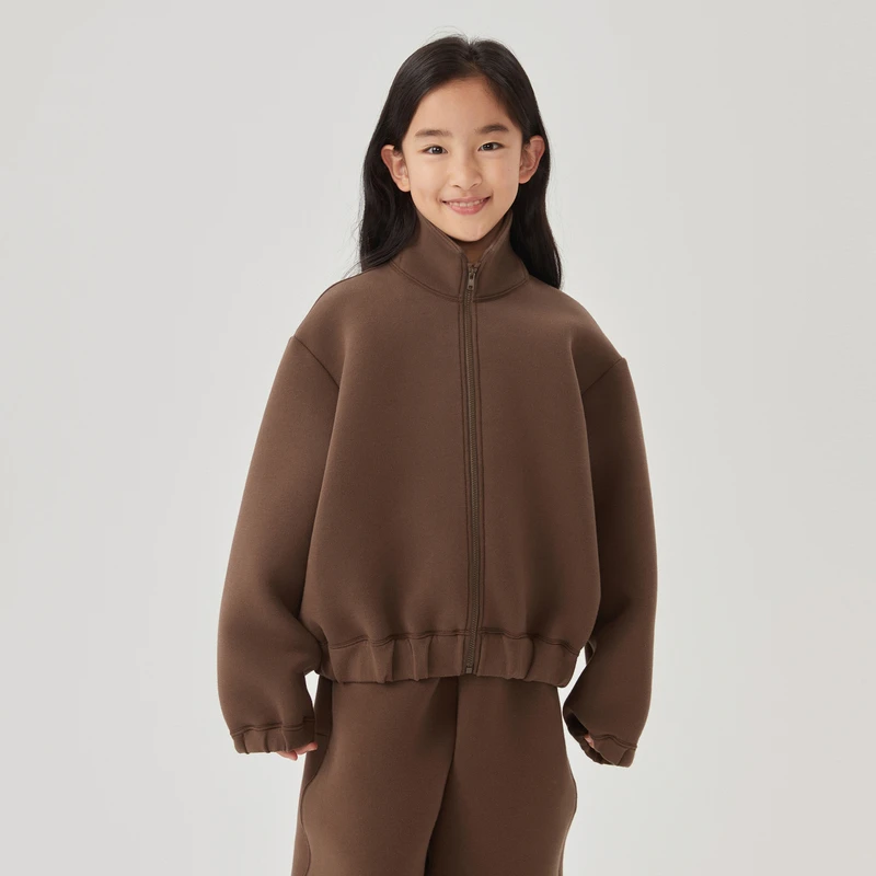 蓬马大童夹克外套棉尼龙空气层挺阔秋装男女儿童pomme de terre