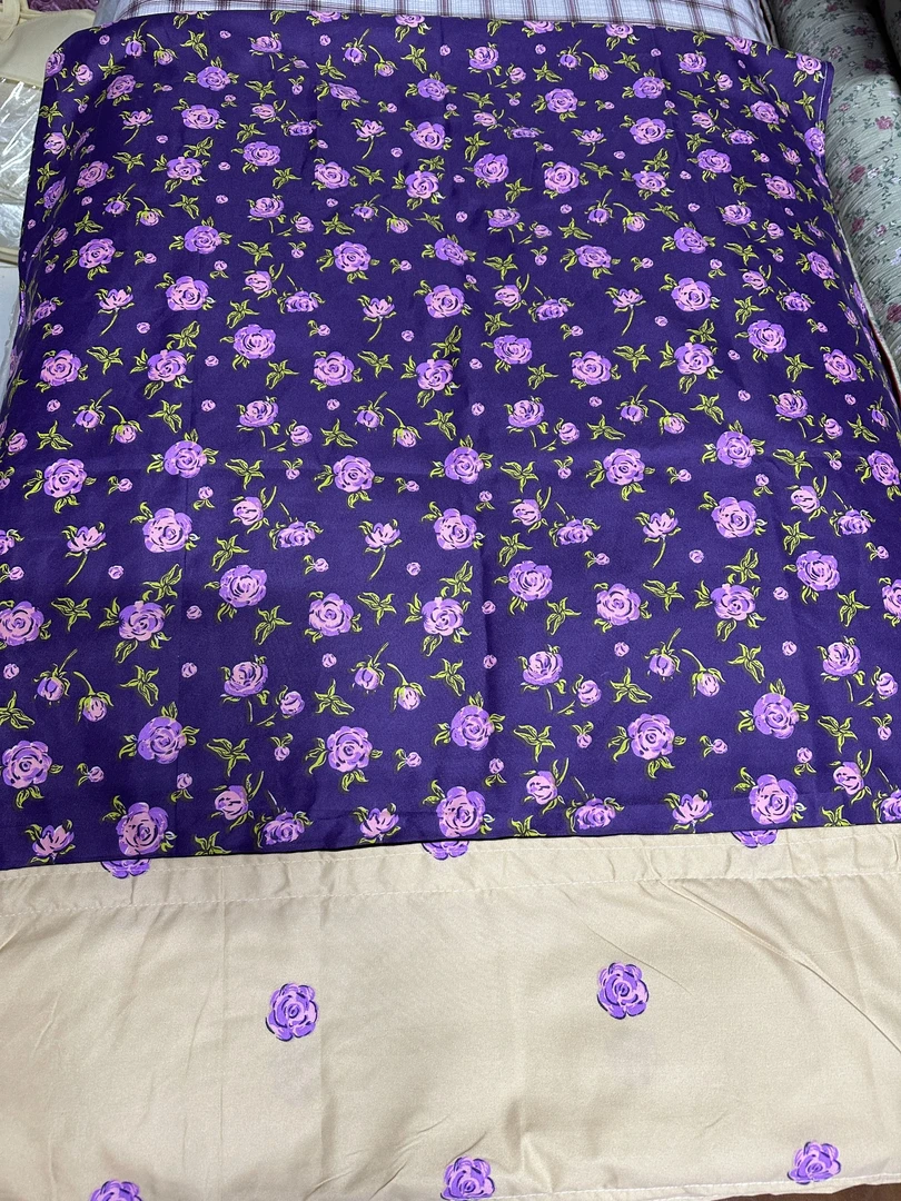 便宜面料三件套不褪色单人套。被套，褥套子双面，枕套多功能黄色