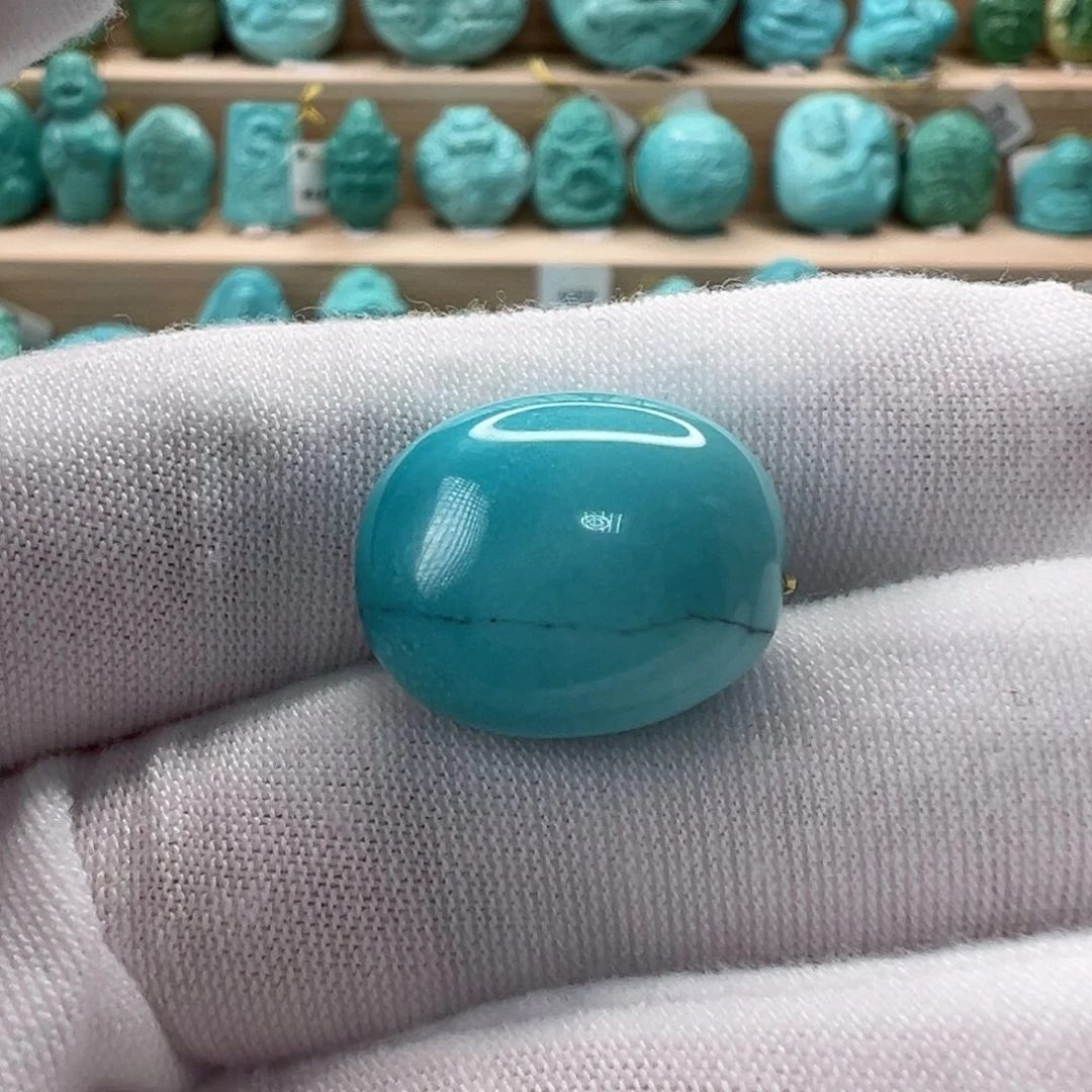 未镶嵌绿松石随形14.3mm
