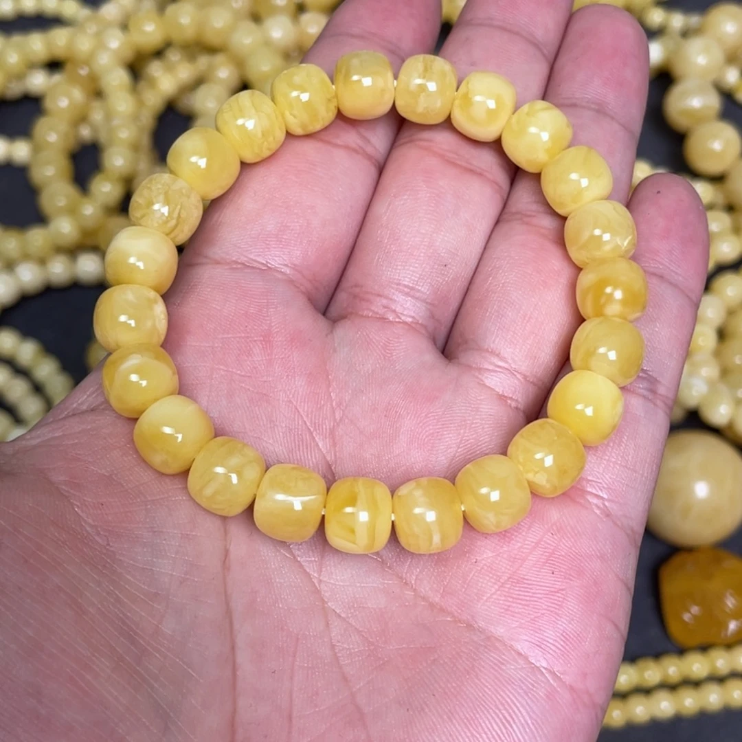 蜜蜡未镶嵌裸石蜜蜡手串10mm