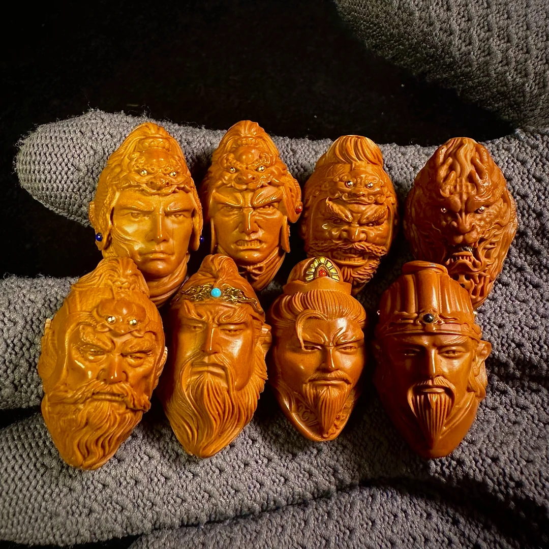 藏越，蜀国七雄橄榄核雕手串2