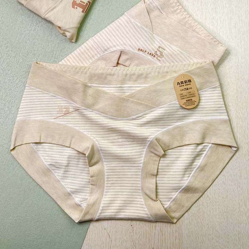 A类彩棉低腰孕妇三角内裤亲肤透气全裤7A抑菌孕早中晚期底裤短裤