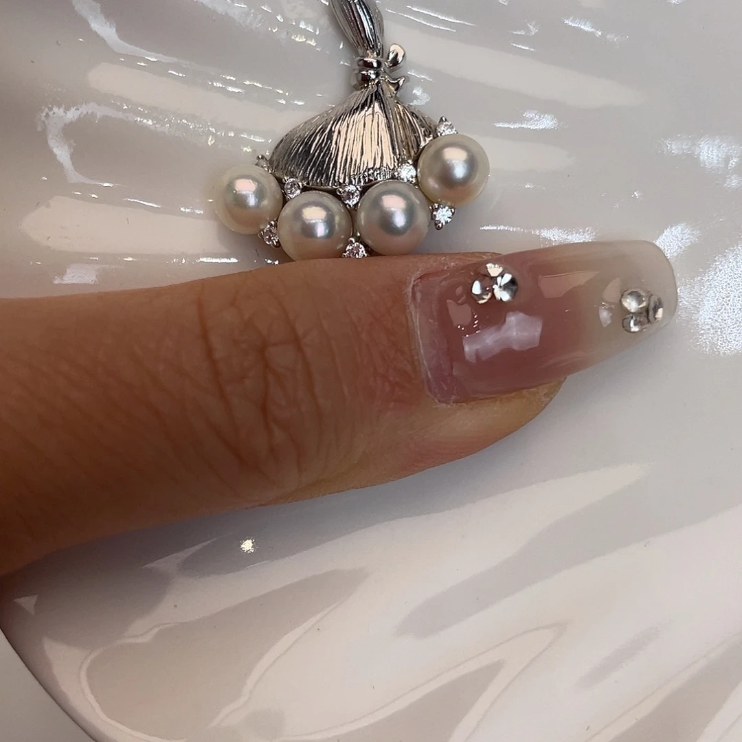 海水珍珠银S925镶嵌吊坠(不含链)