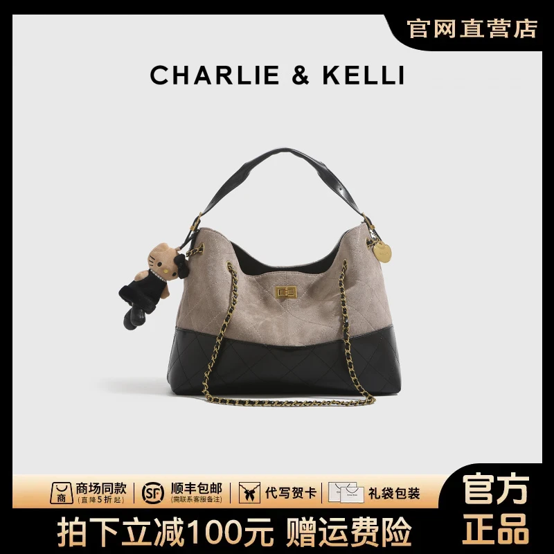 CHARLIE&KELLI女包2025新款秋冬通勤手提托特包高级感单肩斜挎包