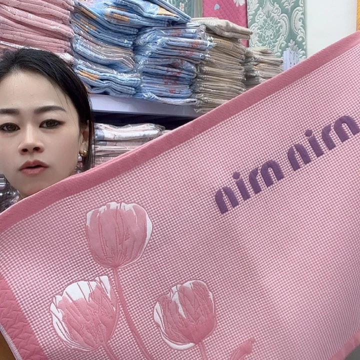 棉粉色郁金香纯棉