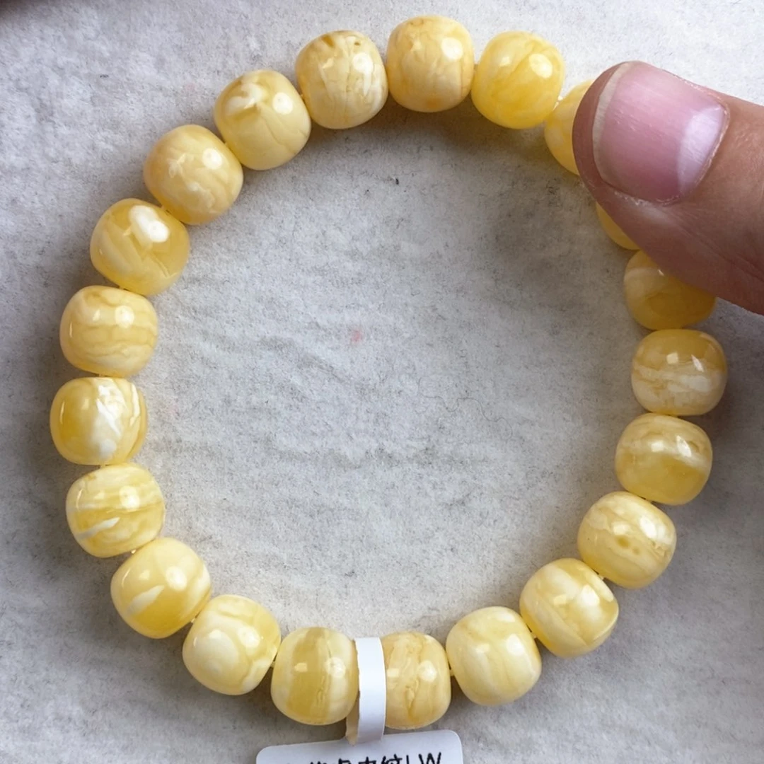 琥珀手链未镶嵌忘*树蜜蜡