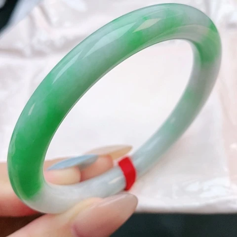 未镶嵌手镯翡翠55圆条882656