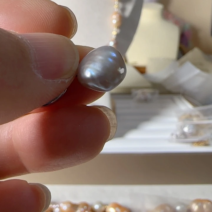 淡水珍珠裸珠巴洛克未镶嵌火****?