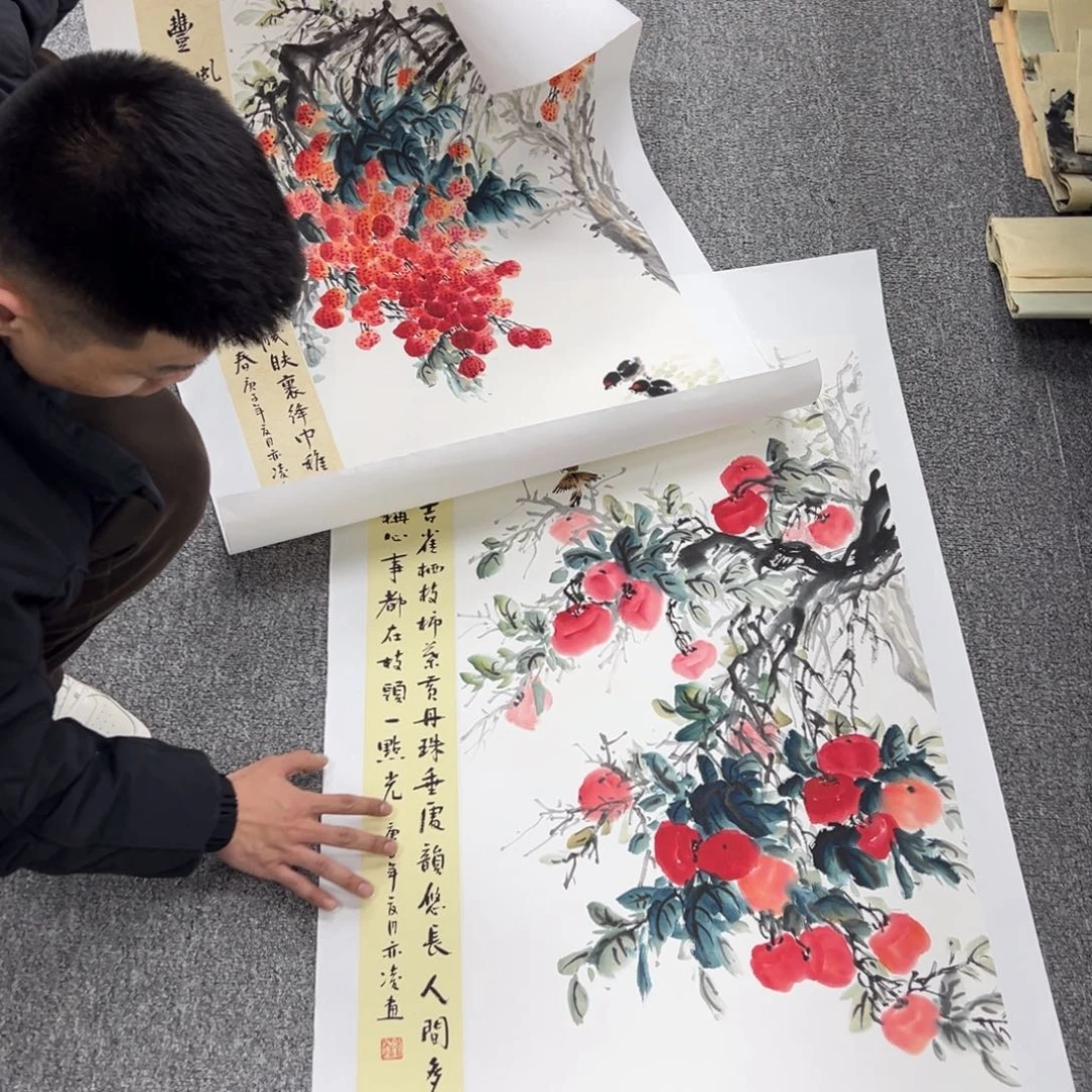 国画纯手绘字画宣纸