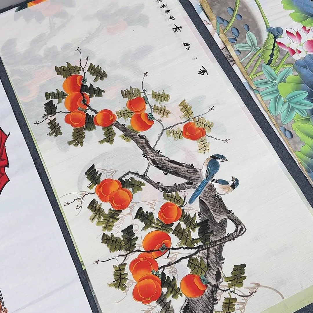 国画尺寸70X138手绘作品