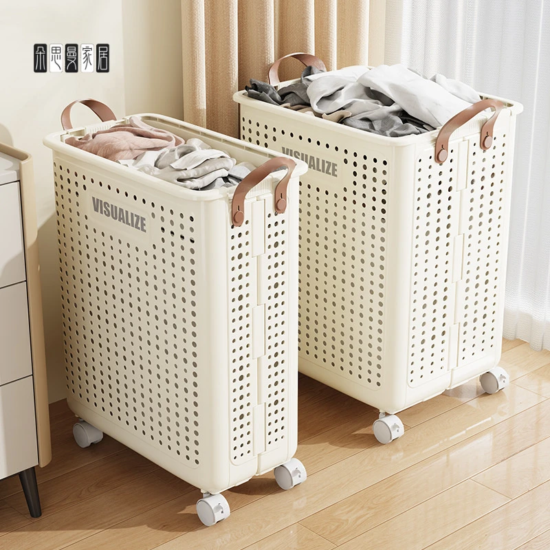 储物大收纳筐脏衣篓 阳台卫生间脏衣服收纳篮 折叠脏衣篮家用洗衣