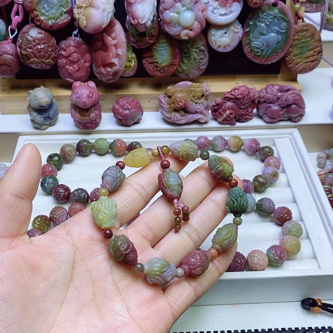 玛瑙/玉髓盐源玛瑙手串未镶嵌