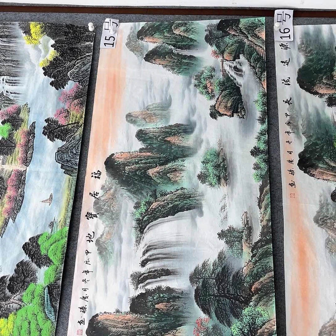 国画合****裱明月的直播间100