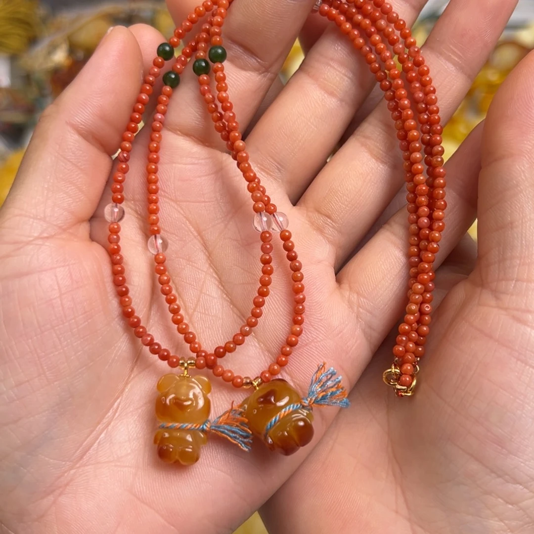 蜜蜡未镶嵌裸石多样性发一条