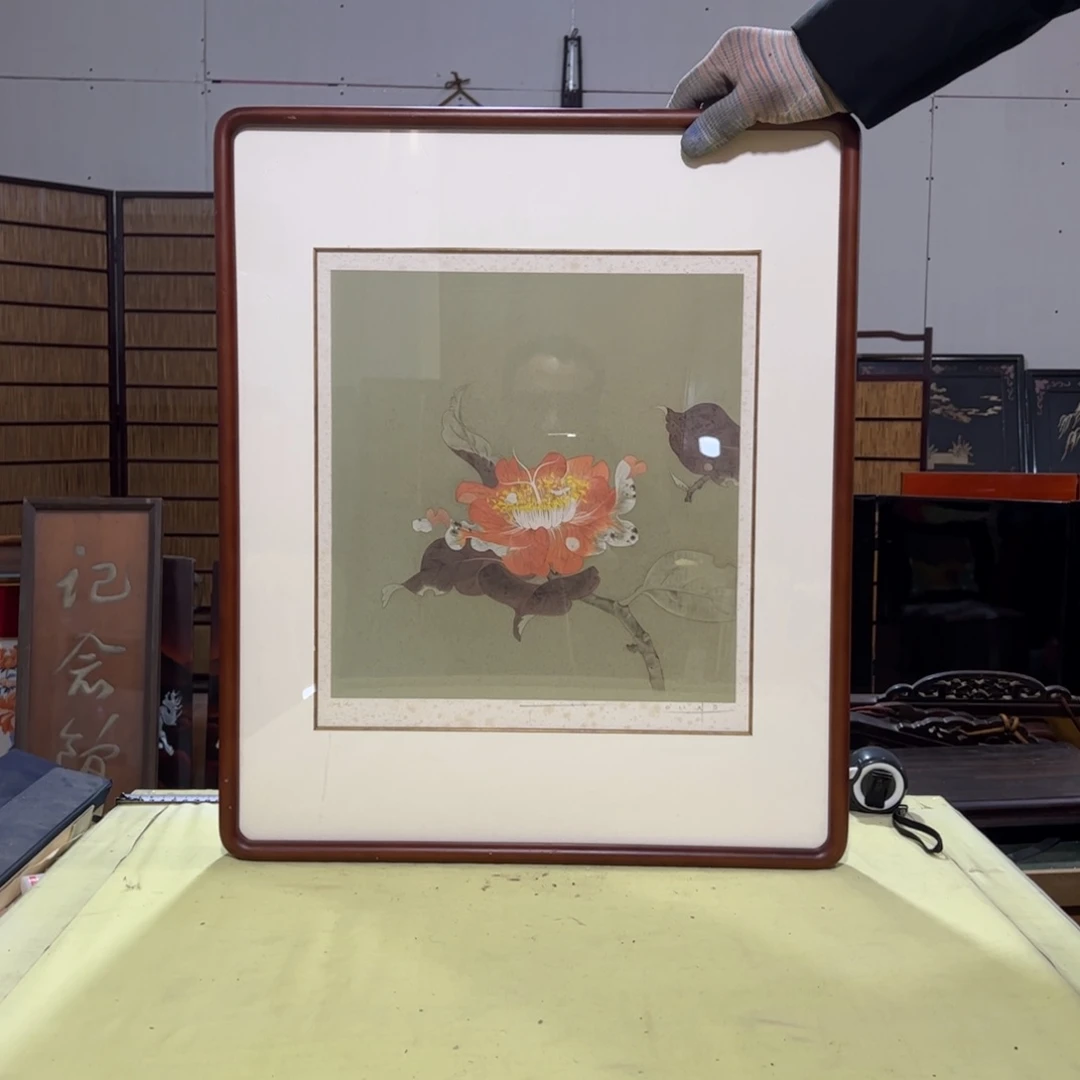 绘画庆***海热门火爆屏风框画日本回流