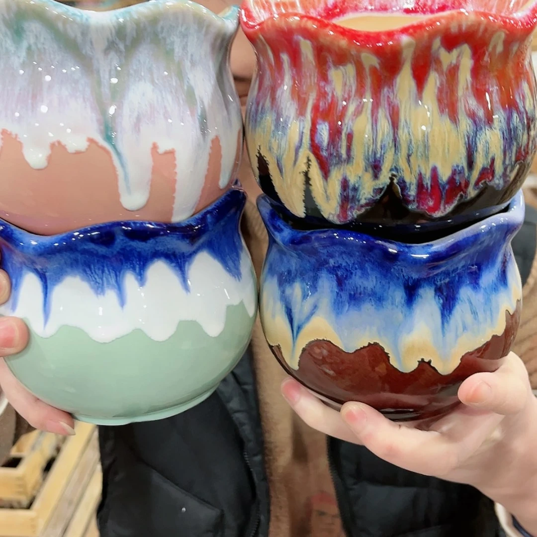 【闪购商品】陶瓷陶瓷多肉植物花盆