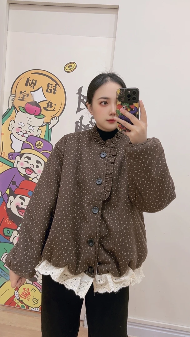 2025新款冬季三层加厚花苞睡衣家居服套装可外穿