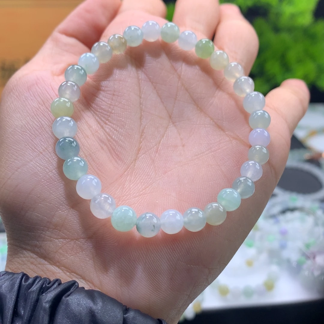 翡翠未镶嵌手链卡6