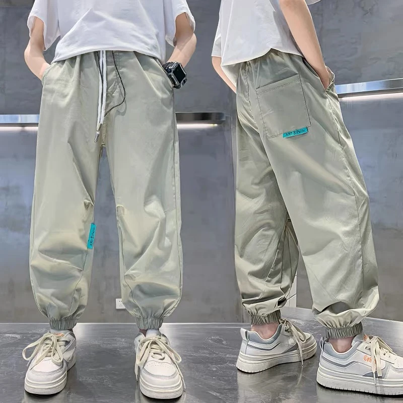 男童夏季裤子新款夏装速干中大儿童夏款休闲裤【QSX】BF350