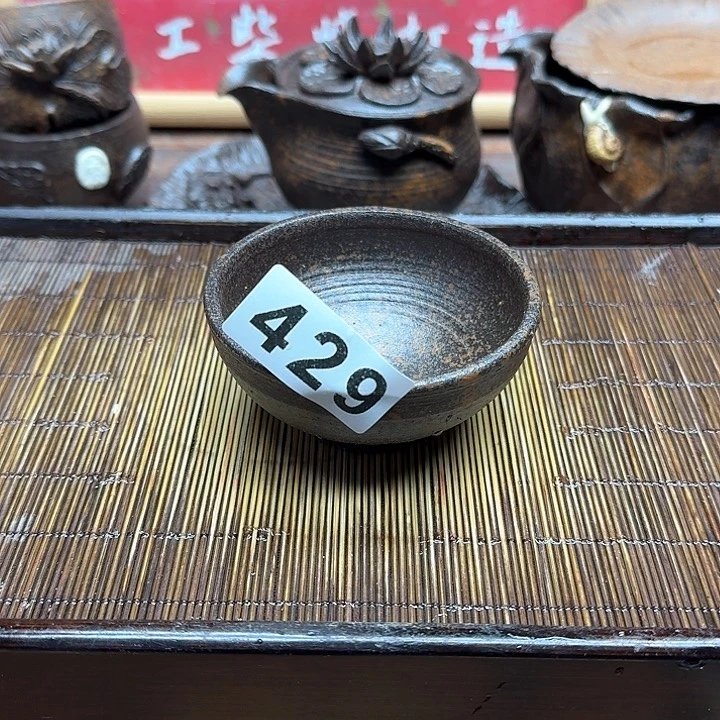 纯手工制作粗陶茶具