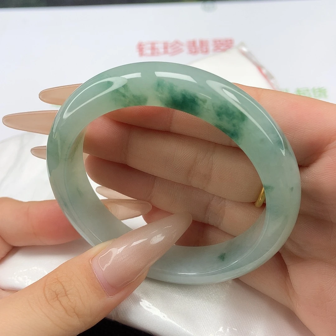 未镶嵌手镯翡翠55-56圈口