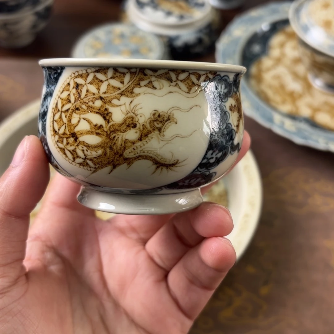 陶瓷摆件景德镇手绘茶器