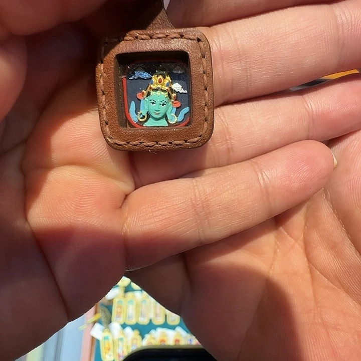 吊坠1.5mm皮壳绿度母