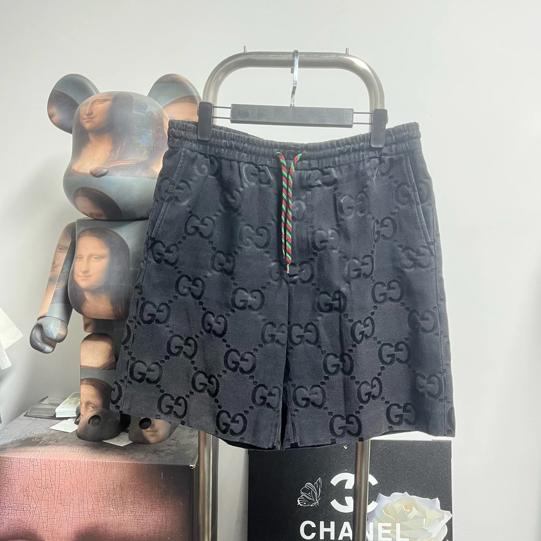 99新 GUCCI/古驰 满印短裤 N1932 尺码：50 裤长49 腰围40