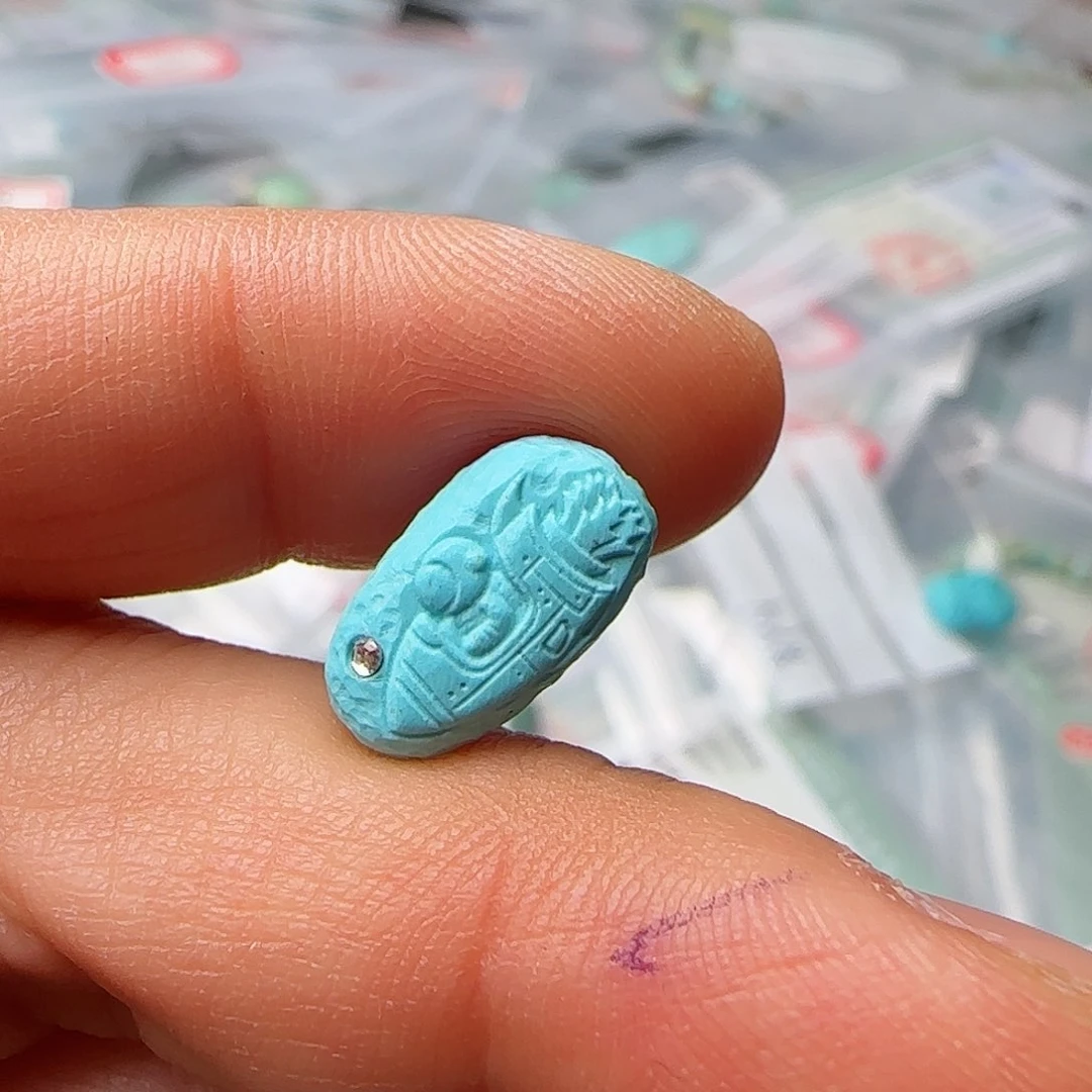 绿松石珠宝半成品未镶嵌