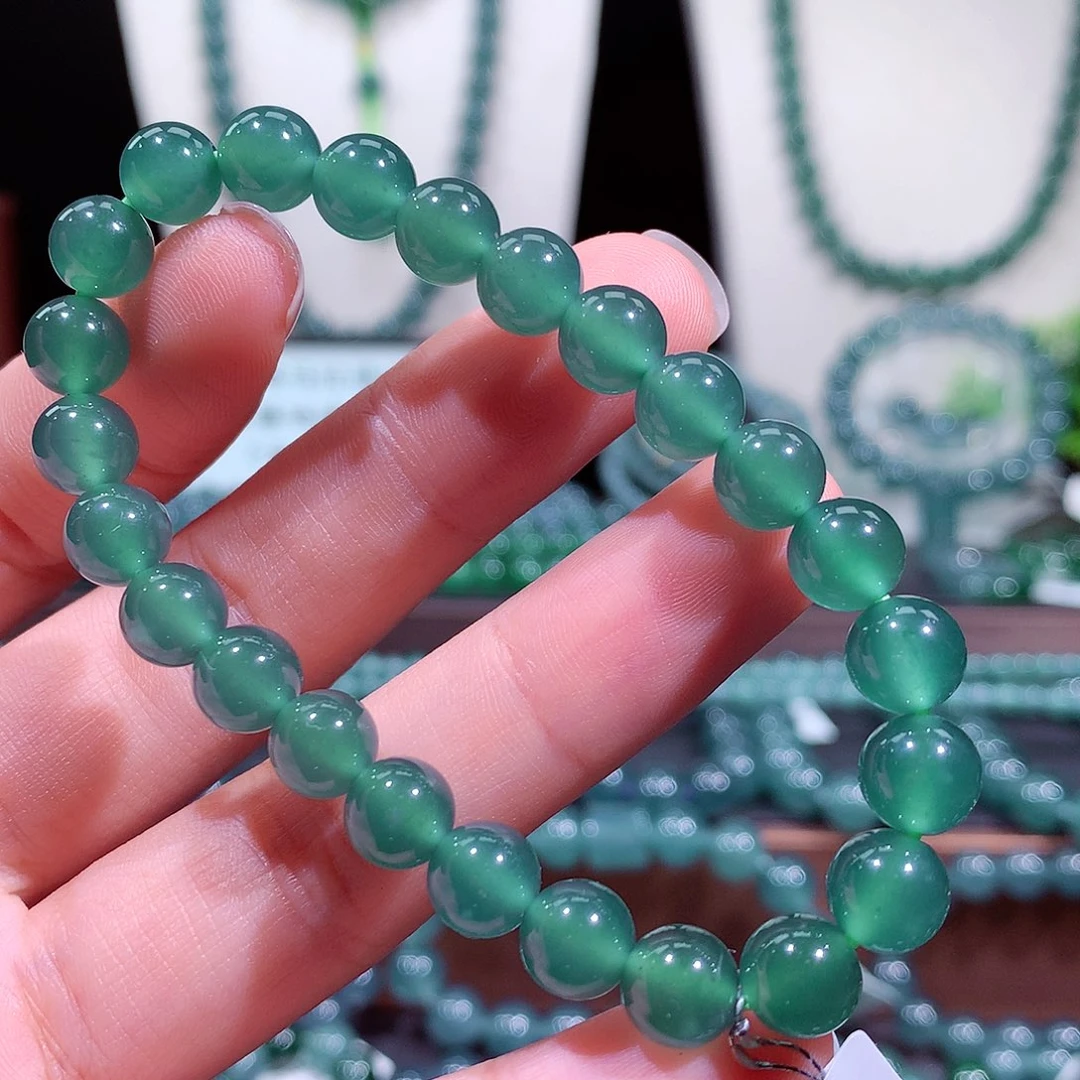 翡翠未镶嵌手链天然a货翡翠手串7.8