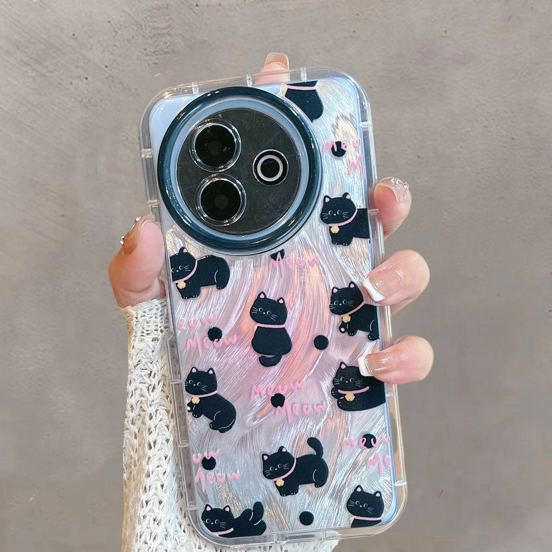 适用于vivoy300i手机壳v2444a新款女可爱猫咪全包防摔ins风高级感