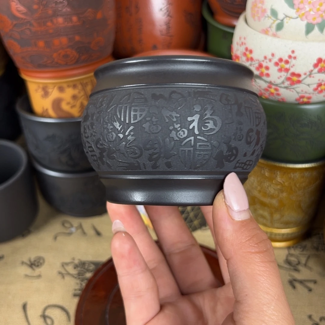 紫砂茶杯紫砂紫砂