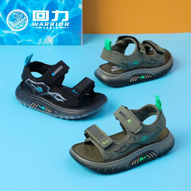 回力童鞋休闲沙滩鞋男夏季大童凉鞋回力防滑百搭女孩6-12岁鞋1338