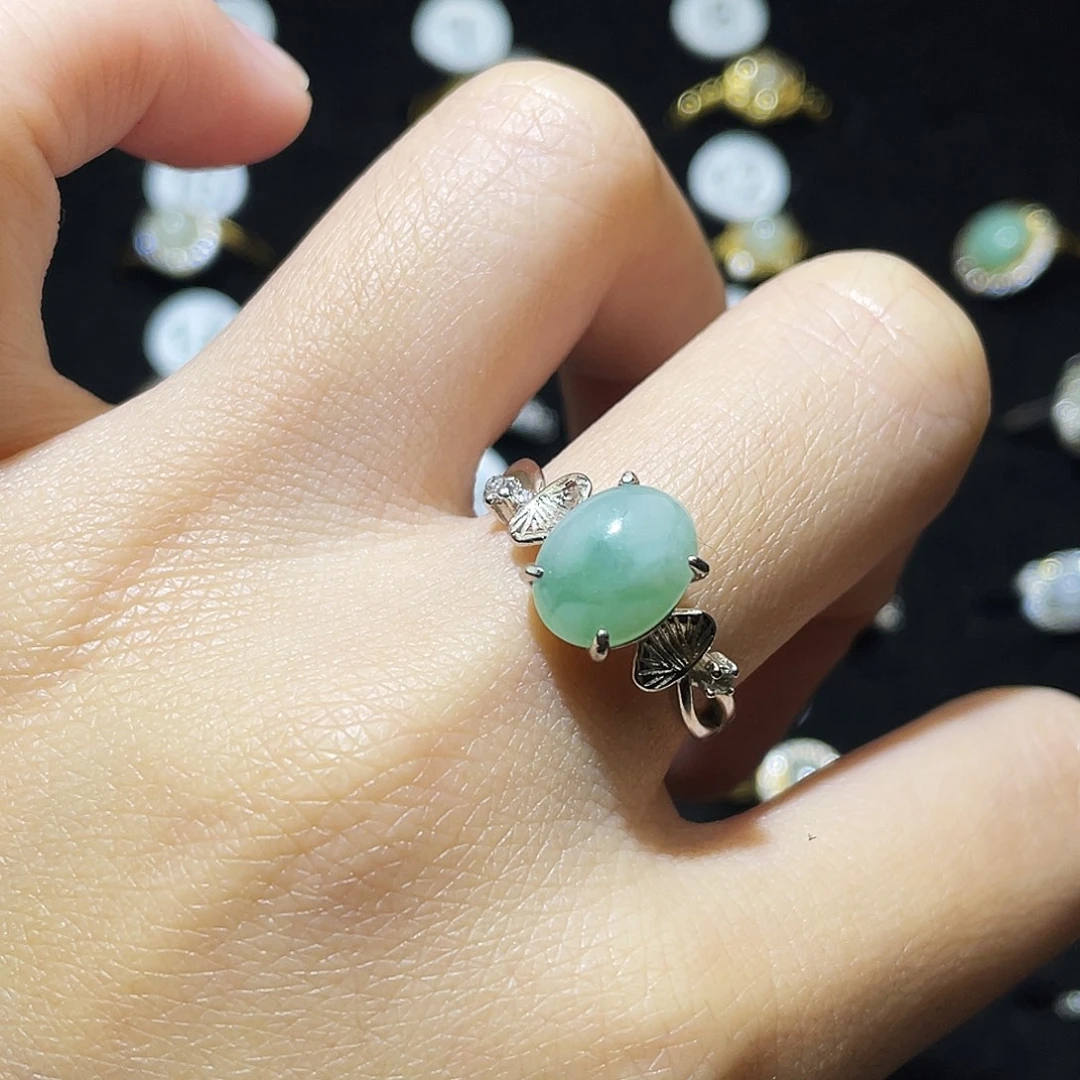 翡翠未镶嵌戒指戒指