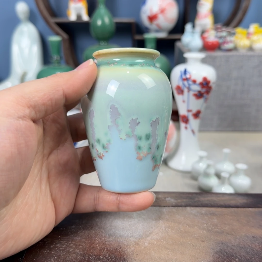 陶瓷手工小花器摆件