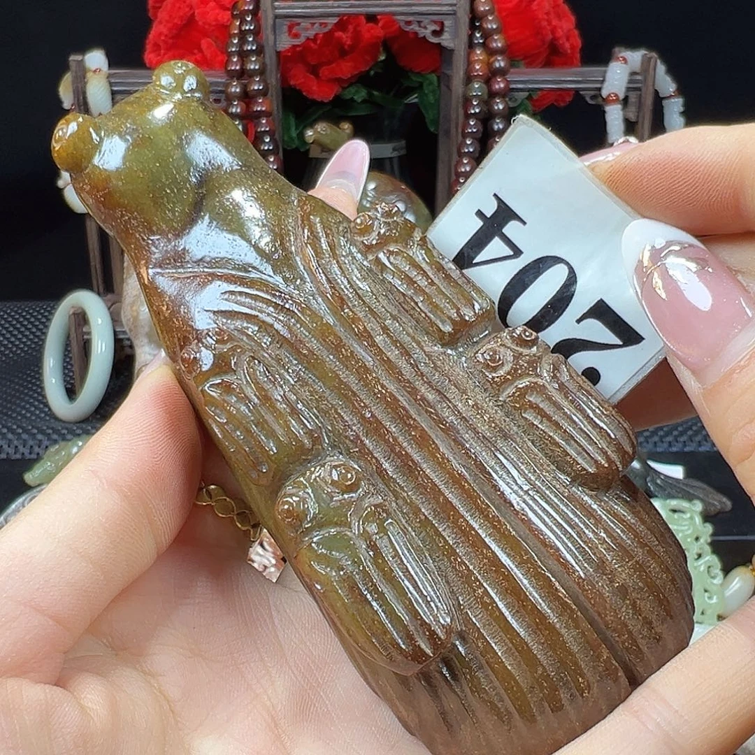 和田玉未镶嵌挂件