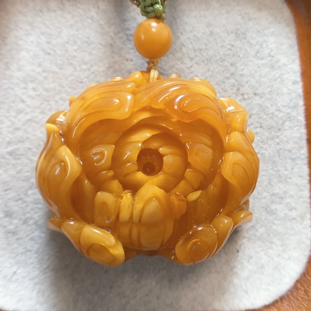 蜜蜡项链未镶嵌吊坠