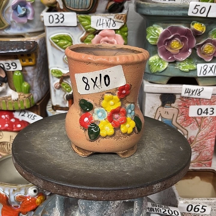 粗陶材质多肉花盆