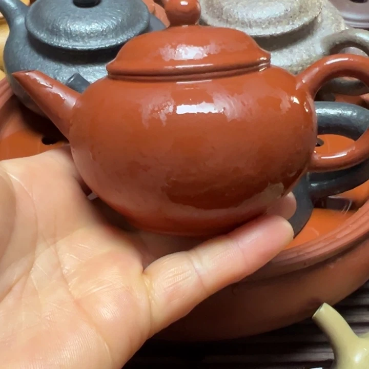 清***山茶壶紫砂宜兴原矿赵庄朱泥