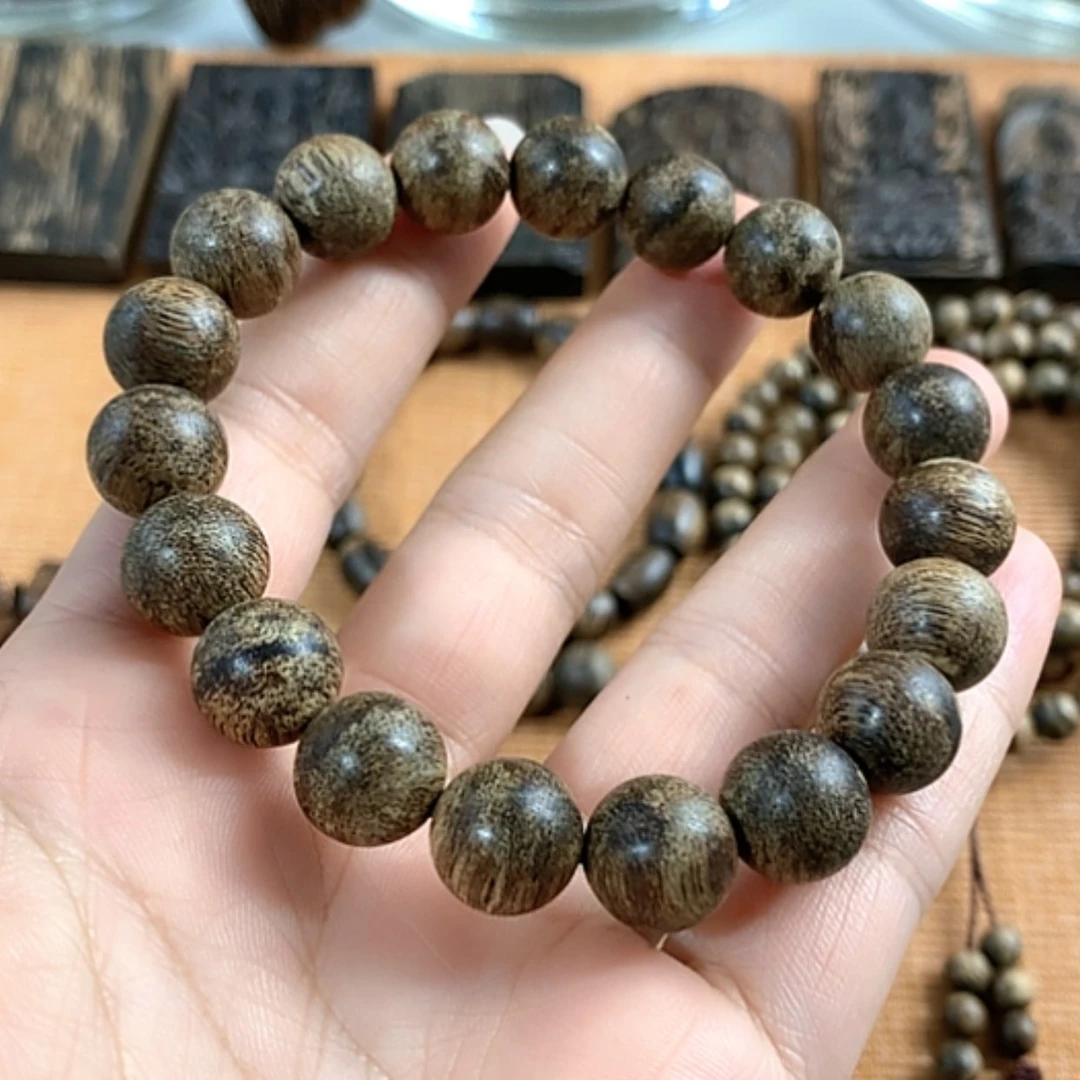 【闪购商品】沉香手串文莱黑棋1.1，11克留疤9分沉