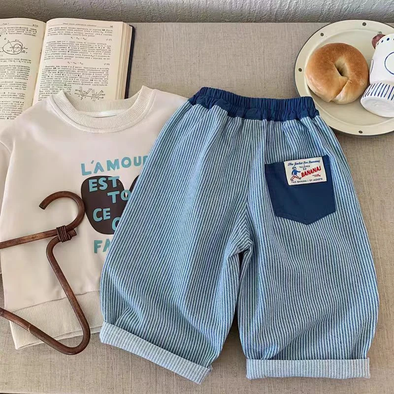 男童牛仔裤春秋装新款童装宝宝直筒裤长裤帅气儿童宽松休闲裤子潮