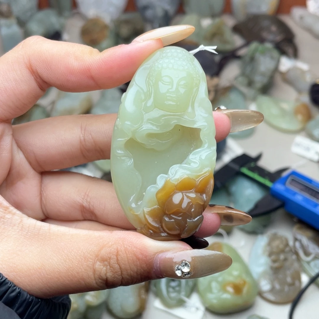 和田玉未镶嵌手链