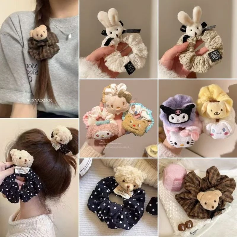 毛绒发圈随机款1个